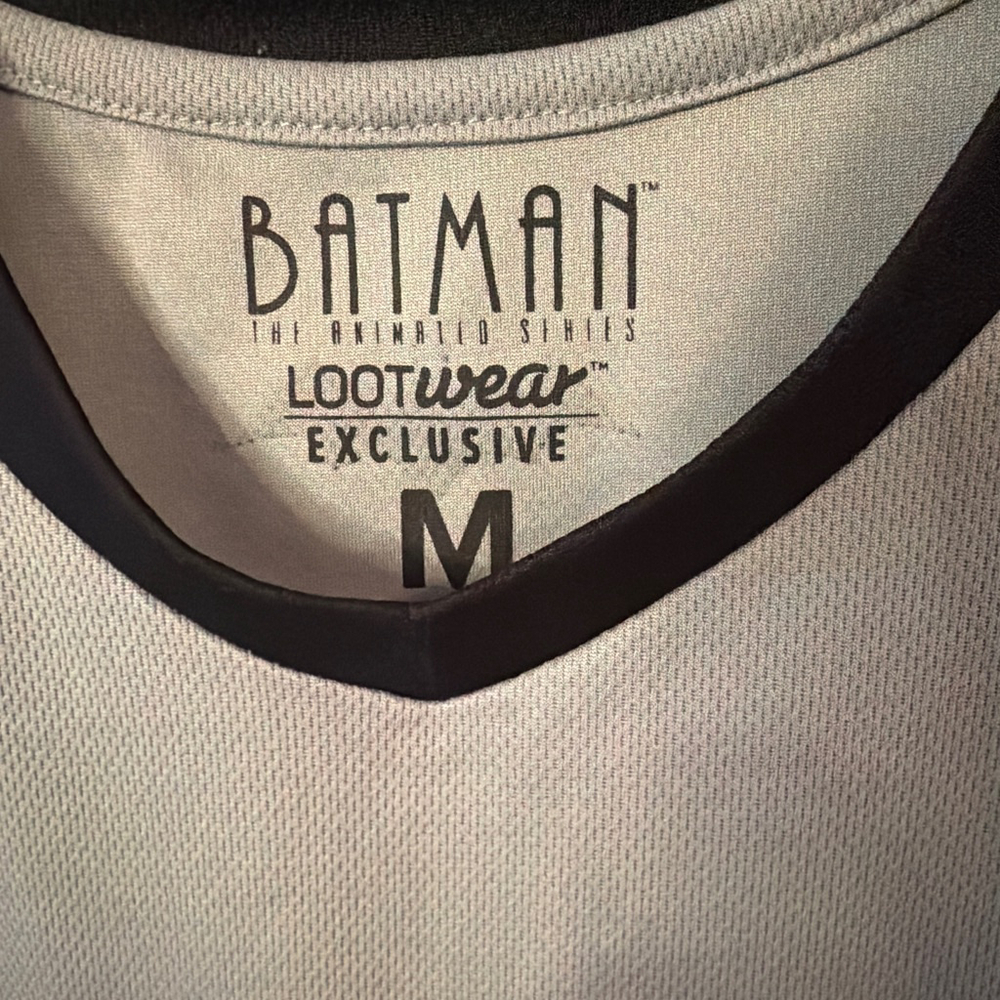 Batman DC The Animated Series Bruce Wayne 25 Basketball Jersey Loot Wear Medium - Picture 2 of 7